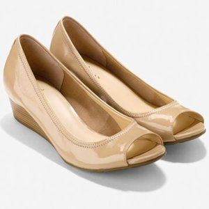 NEW Cole Haan Air Tali Peep Toe Wedge, Size 5
